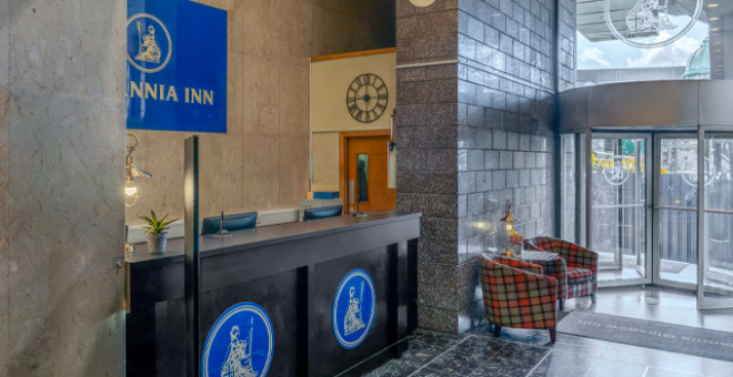 Britannia Inn Glasgow reception 