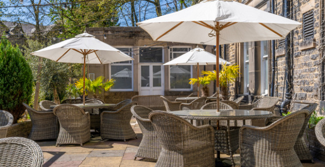 The outside of the Palace Hotel Buxton 